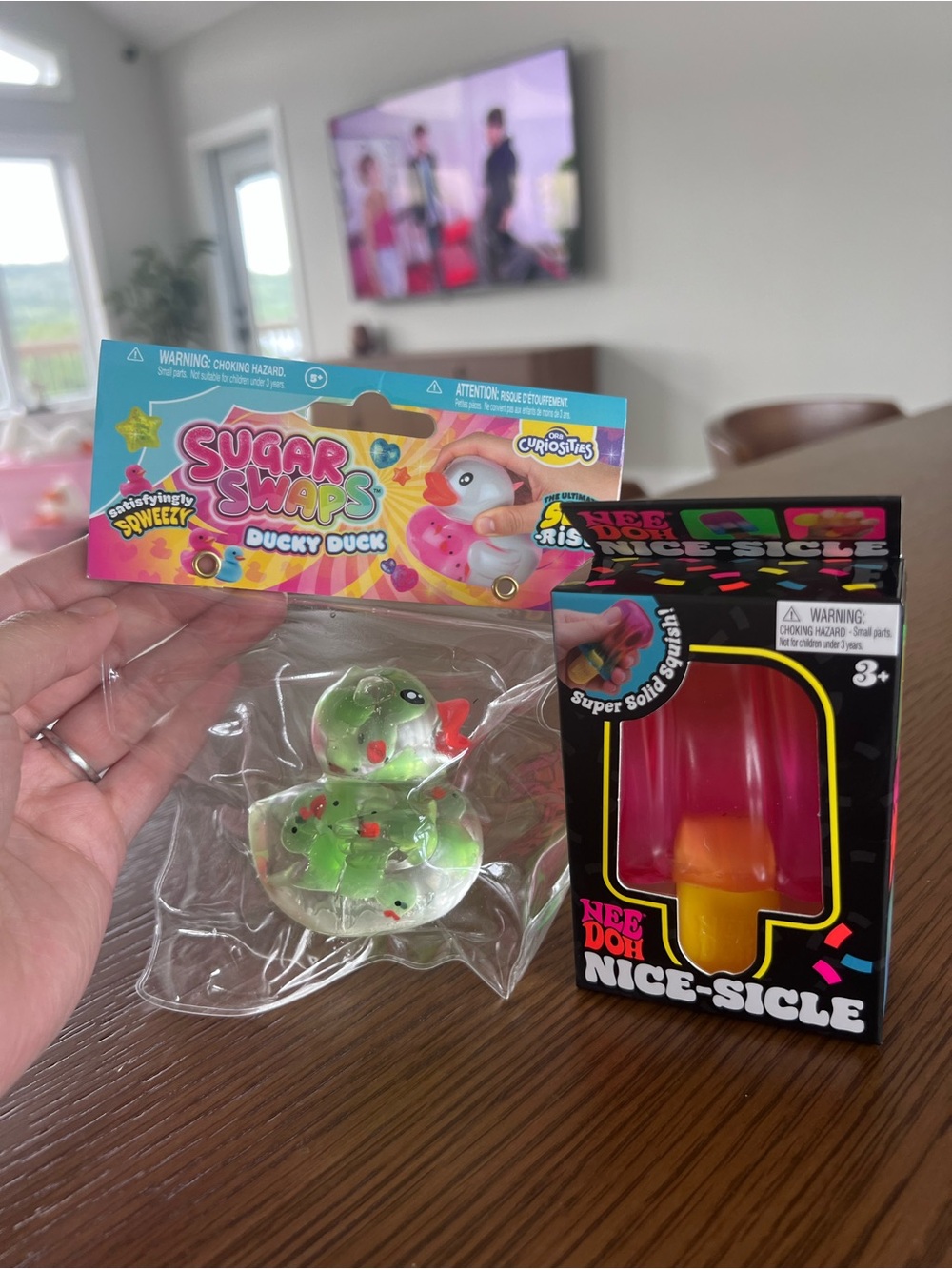 Authentic Sugar Swaps Ducky Duck Green & Needoh Nice-sicle pink/orange